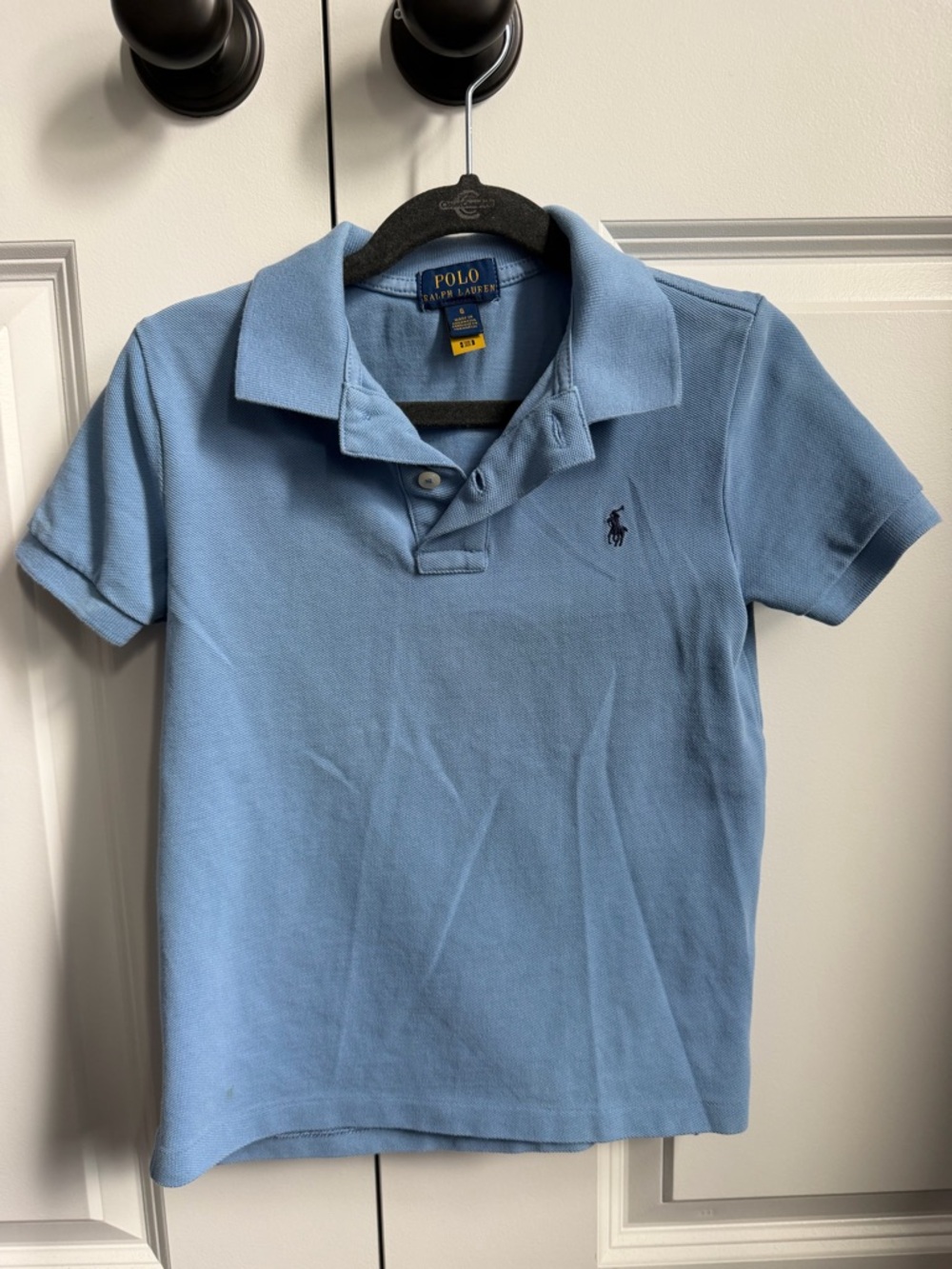 Polo by Ralph Lauren Boys' Light Blue Short-Sleeve Polo